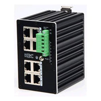 KBC Networks ESUGS8-B Gigabit PoE 240W Total Budget Industrial Unmanaged PoE+ Switch