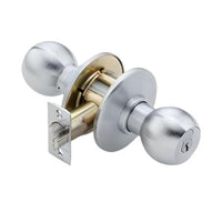 BEST 6K27D4CSTK626 Series Medium Duty Storeroom Cylindrical Knob Locks with Round Style, Satin Chrome