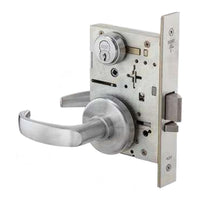 BEST 45H7AB15H626RH Mortise Lock, 15 Lever, H Rose, Satin Chrome