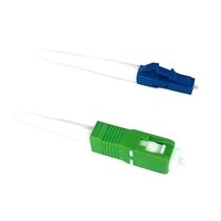 FOX-LCU-OM4-09-10 LC Splice-on Connectors, 900um, Aqua Housing/White Boot, 10-Pack