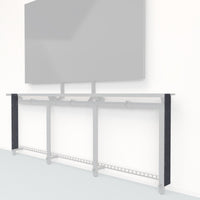Heckler H1282-FR-MINERAL Framework Tall End Cap Set - Maharam Wrapped - Steamship
