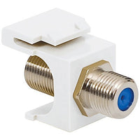 ICC IC107B9FWH GHz F-Type Modular Jack with Nickel Plated Connector in HD Style