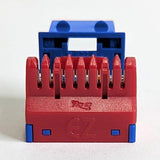 ICC IC107L6TBL Keystone Jack, Module CAT6 EZ, 10-Pack, Blue