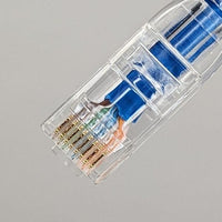 ICC ICPCSM05BL CAT5e Clear Boot Patch Cord, 5', 25-Pack