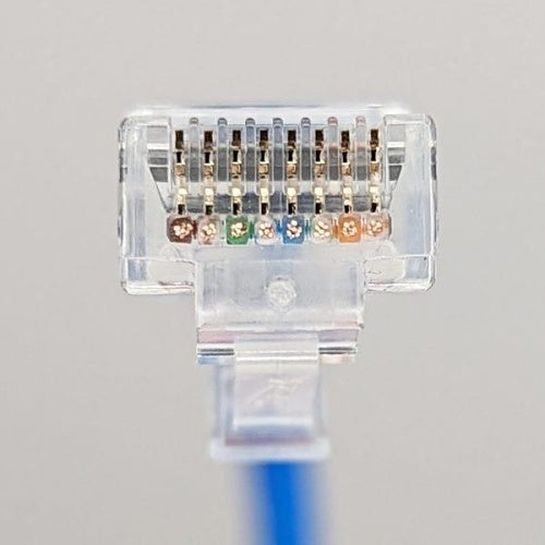 ICC ICPCSM10BL CAT5e Patch Cable, 10' (3.05m), 25-Pack, Clear Boot, Blue