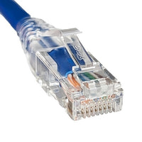 ICC ICPCSV07BL CAT5e Patch Cord, 7' (2.13m), Clear Boot, 10-Pack, Blue