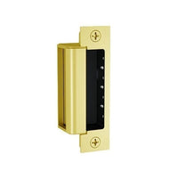 HES 1600-CDB-605-LMS 1600 Series Complete Electric Strike for Deadbolt Locks with 1DB Faceplate Kit, Lock Monitor and Strike Monitor, Bright Brass