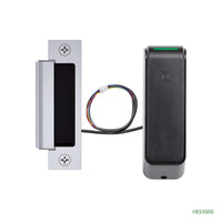 HES ES100-16SMH-IPS-630 ES100 Series Reader Body and 1600 Wireless Electric Strike for ANSI Latchbolt Deadbolt Lockset, Deadbolt Latchbolt Faceplate Pack, AH20 Monitored, Satin Stainless Steel