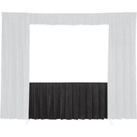 Da-Lite 36727 Fast-Fold Skirt for Select Screens, Deluxe Frame, 56.5" x 102.5", 16:9, 115", Black Skirt