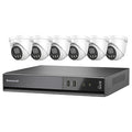 Honeywell HKCNV080102CE5R306 Color Night Vision Video Surveillance Kit, Includes 8-Channel CNV NVR 2TB, and (6) 5MP Ball Cameras