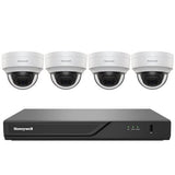 Honeywell HN30040101D45PK 5-Piece Kit, (4) HC30W45R3 5MP Dome Cameras, White (1) HN30040101 4-Channel NVR, 1TB