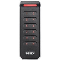HID 20KTKS-03-000000 Signo 20K Mullion Keypad Reader, Custom Profile, Black with Silver Trim