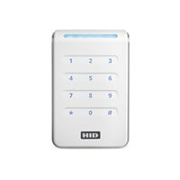 HID 40KTWS-00-00000 Signo 40K Contactless Smartcard Keypad Reader, Multi-Technology, Mobile Ready, Wall Switch Mount, White with Silver Trim