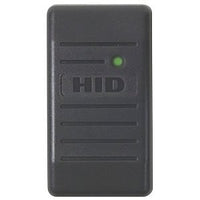HID 6005BGB01 ProxPoint Plus Proximity Reader with Wiegand Output, Pigtail, Beep Off, LED Normally Red, Reader Flashes Green on Tag Read, Classic Charcoal Gray