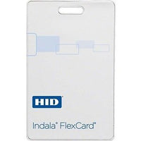 HID FPCRD-SSSMW-0000 HID FPCRD-SSSMW Indala Prox FlexCard, Standard, Programmed, Low Frequency 125 kHz, Vertical Slot, Embossed Side with Embossed Indala Logo, White with UV protection