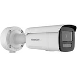 Hikvision DS-2CD3T48G2-LIS ColorVu Smart Hybrid Light 4MP Dual Illumination WDR Bullet IP Camera with Built-in Microphone, 60m Light Range, 4mm Fixed Lens, White