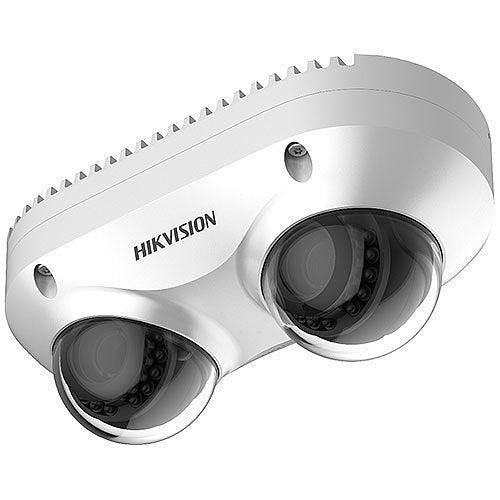 Hikvision DS-2CD6D42G0-IS Smart Series PanoVu 4MP Dual-Lens IP Camera, 4mm Lens, White