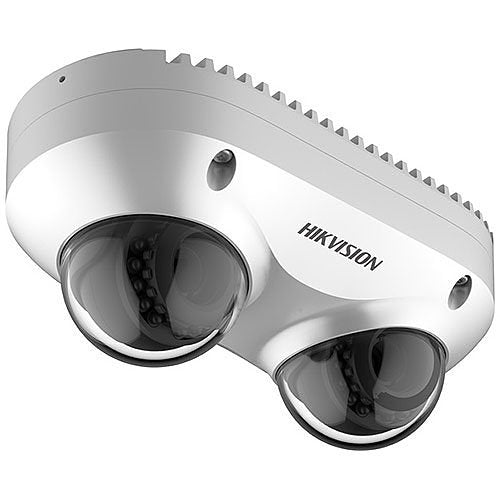 Hikvision DS-2CD6D42G0-IS Smart Series PanoVu 4MP Dual-Lens IP Camera, 6mm Lens, White