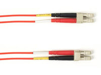 Black Box FOLZH50-LCLC-RD-33 50 MM FO Patch Cable Duplx, Lszh, RED, Lclc, 33 Feet (10METERS)