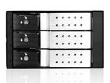 iStarUSA BPN-DE230SS-SIL 2x5.25 to 3x3.5 SAS CAGE SIL