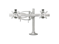 HAT Design Works 200-F16-S02-AP 200 Series Dual Articulating Monitor Arm, Silver, 16 Pole