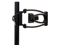 HAT Design Works A00030-S Single Articulating Monitor Arm w/Pole Clamp, Silver