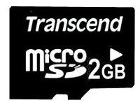 Transcend TS2GUSDC 2GB microSD w/o adapter