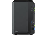 Synology DS223 DiskStation DS223 - 2-Bay NAS Storage Enclosure - Desktop - Quad-core - 1.7GHz - RTD1619B - Quad-Core - 2GB RAM - 1 x RJ-45 1GbE LAN Port