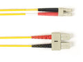 Black Box FOLZH62-SCLC-YL-17 62.5 MM FO Patch Cable Duplx, Lszh, Yellow, SCLC 17 FT (5M)