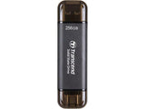 Transcend TS256GESD310C 256GB, External SSD, ESD310C, USB 10Gbps, Type C/A , Black