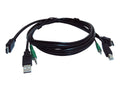 Black Box SKVMCBL-HDMI-10 Secure KVM Cable - Each end (1) USB, (1) HDMI, (1) 3.5mm Audio, 10-ft. (3.04-m)