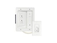 Sanus SA-IWP1-W1 In Wall TV Power Kit, white