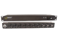Vertiv 38060VH RPDU Basic Surge 20A 120V 1.9KW Horizontal (10) NEMA 5-20R 10FT Power Cord with L5-20P Black Powder Coat