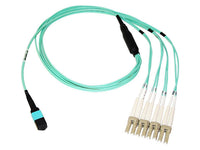 Axiom AXG96623 MPO-4 LC OM3 Breakout Cable 20M