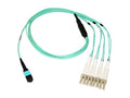 Axiom AXG96657 MPO-4 LC OM4 Breakout Cable 25M