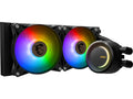 MSI CLE240 MAG CoreLiquid E240 AIO Liquid CPU Cooler, 240mm Radiator, Dual 120mm PWN Fans, ARGB lighting controlled by software