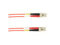 Black Box FOCMRM4-LCLC-RD-25 OM4 MM FO Patch Cable Duplx, PVC, RED, LCLC / OM4 MM FO Patc, 25 Feet