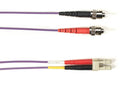 Black Box FOLZH10-STLC-VT-7 10 MM FO Patch Cable Duplx, Lszh, Violet, STLC / 10 MM FO PA. 7 Feet (2M)