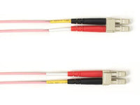 Black Box FOLZHM4-LCLC-PK-10 OM4 MM FO Patch Cable Duplx, Lszh, Pink, Lclc, 10 Feet (3M)