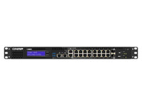 QNAP QGD-1602-C3558-8GB-US 16- Port Switch, Intel Atom C3558 4C 2.2 GHz Processor, 8GB DDR4 Sodimm RAM (2 X Sodimm Slot Max 64GB) NAS