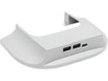 HAT Design Works CHG-CAP-E-WH Snap On Charging Cap for Dual E2 Monitor Arm, White, 2 USB-A, 1 USB-C