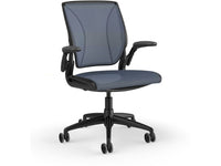 Humanscale W11BJ50J50SSNSC Diffrient World Task Chair with Black Frame and Cornflower Catena Mesh