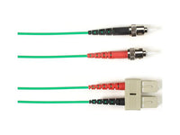 Black Box FOLZH10-003M-STSC-GN 10 GIG MM FO Patch Cable Duplx, Lszh, GN, Stsc, 3M
