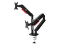 SIIG CE-MT3Y11-S1 Dual Monitor Gas Spring Arm Desk Mount - 13IN to 32IN - Max Load 22 lbs - VESA 75/100mm Full Motion (CE-MT3Y11-S1)