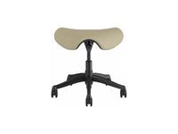 Humanscale F300GCL11FSSNSC Freedom Saddle Stool with Bar Height Cylinder - Mineral Corvara Leather