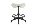 Humanscale F300GTL13FWKNSC Freedom Saddle Stool with Desk Height Cylinder - Glacier Ticino Leather