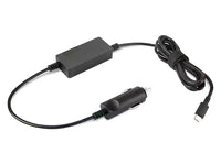 Lenovo 40AK0065WW 65W USB-C DC Travel Adapter - Input: 12/24V DC from Vehicle - Output: USB-C 5/9/15V@3A, 20V@3.25A - Bl
