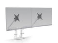 HAT Design Works 5902-248 Dual Evo - Dual Monitor Arm, White, holds 1-15 lbs per monitor, up to 27IN screen