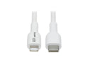 Eaton Tripp Lite M102-01M-WH USB-C to Lightning Sync/Charge Cable (M/M), MFi Certified, White, 1 m (3.3 ft.)