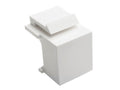 Eaton Tripp Lite N040-010-WH Snap-In Blank Keystone Jack Insert, White, 10 Pack, TAA